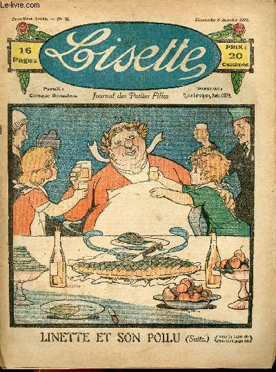 Lisette - n 26 - 8 janvier 1922 - Le gateau des rois par Azais - le don de la dernire fe par Rondy - La part du pauvre par Chateaulin - ...