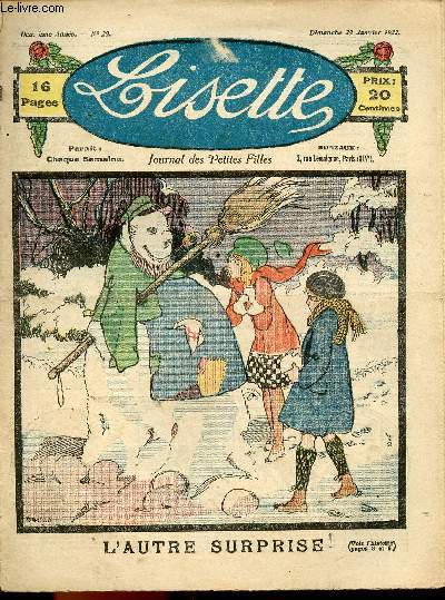 Lisette - n 29 - 29 janvier 1922 - La filleule de la fe carabosse par Liverani - L'autre surprise par Banjo - L'adoption par Targis - ...