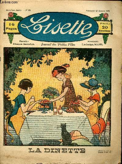 Lisette - n 66 - 15 octobre 1922 - Les vendanges par Targis - La dinette par Brelon - La glace toile par Chateaulin - Le piano enchant - ...
