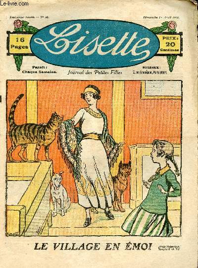 Lisette - n 90 - 1er avril 1923 - Premier avril ! par Liverani - Le village en moi - Le miroir par Avril - La surdit de Georgette par Yrondy - ...