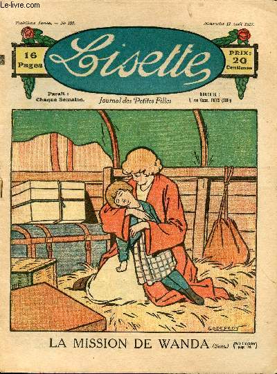 Lisette - n 109 - 12 aot 1923 - L'huile mauvaise par Levesque - Le nid par Doris - La chambre aux friandises par Zen - La ceinture de Yoyo par Audenge - ...
