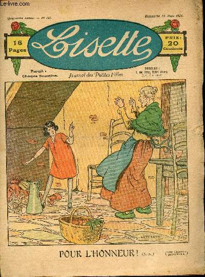 Lisette - n 141 - 23 mars 1923 - Le tambour par Aurian - Par intrim par Amerot - Le manteau de Thrse par Targis - ...