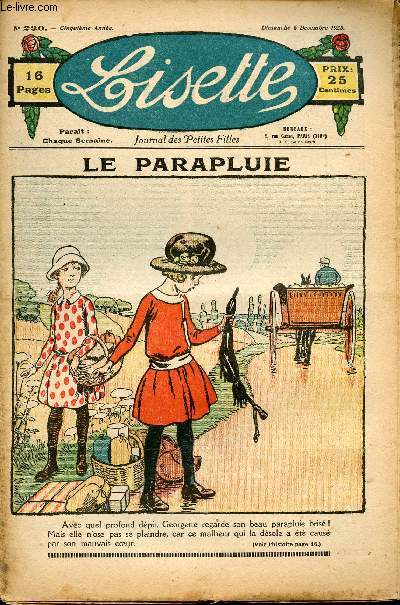 Lisette - n 230 - 6 dcembre 1925 - Balais et plumeaux - Le djeuner de Ginette par Valgrand - L'adopte par Daroux - L'avarice de Tante Bndicte par Siana - Le parapluie - ...