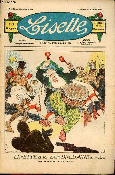 Lisette - n 386 - 2 dcembre 1928 - Un effet manqu par Rosset - La curieuse Isoline par Liverani - Le renard et le chat par targis - Le uguet de grand-pre par Verdat - A la pomme de pin - ...