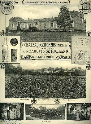 Les grands vins de la Gironde, illustrs. Chteau des Rochers, 2me cru class.