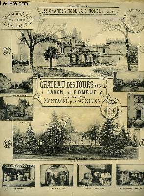 Les grands vins de la Gironde, illustrs. Chteau des Tours.