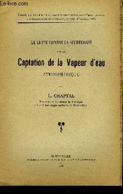 La lutte contre la scheresse par la Captation de la Vapeur d'Eau