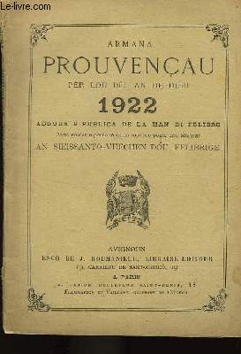 Armana Prouvenau, pr lou bl an de Dieu, 1922