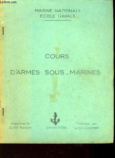 Cours d'Armes Sous-Marines.