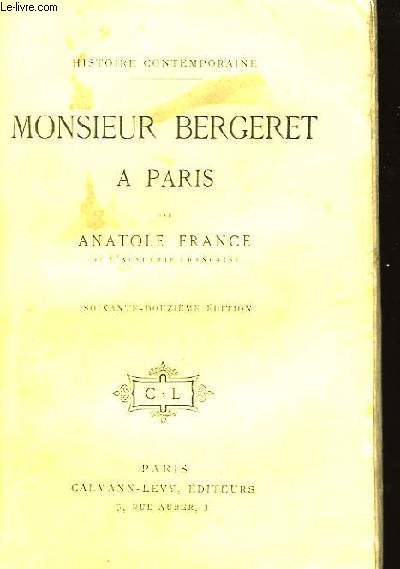 Monsieur Bergeret  Paris.