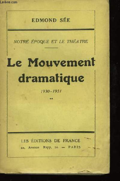 Le Mouvement Dramatique 1930 - 1931