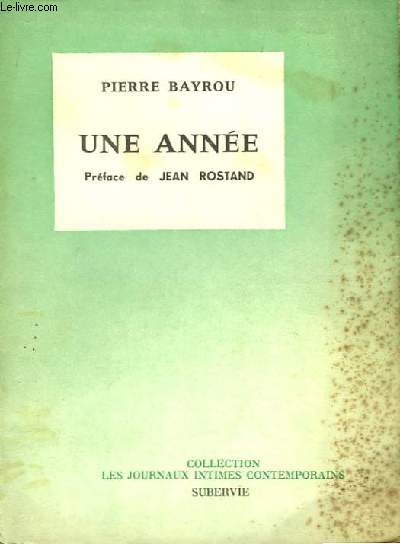 Une anne. Journal 1959 - 1960