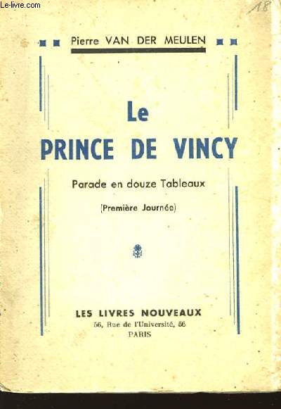 Le Prince de Vincy - VAN DER MEULEN Pierre - 0 - Afbeelding 1 van 1
