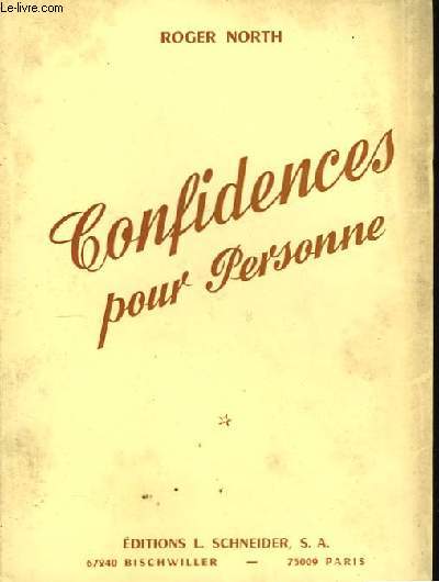 Confidences pour Personne