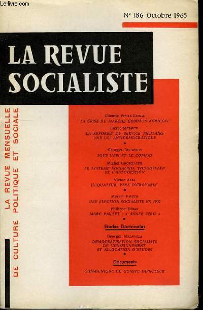 La Revue Socialiste N186