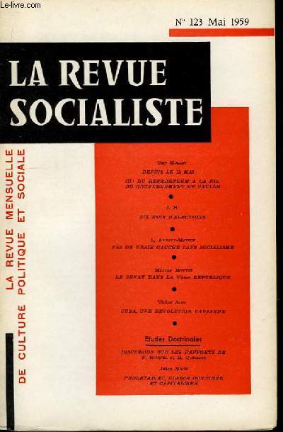 La Revue Socialiste N123