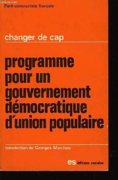 Programme pour un gouvernement démocratique d'Union Populaire.