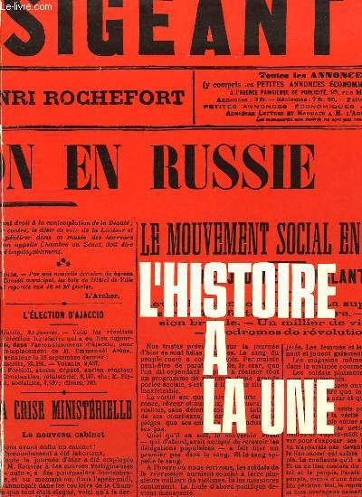 L'Histoire  la Une. 1er janvier 1900 - 7 mai 1945