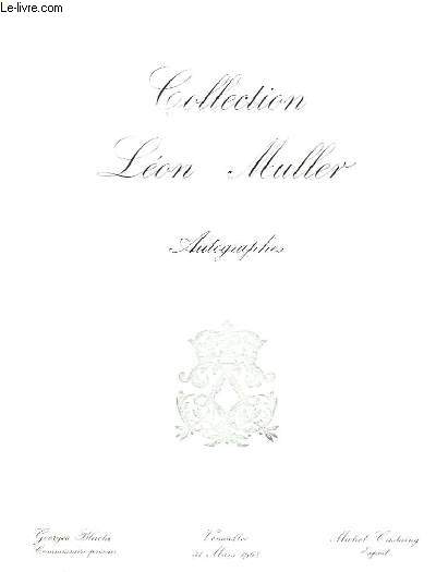 Collection Lon Muller. Autographes.
