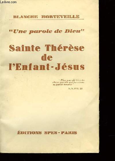 Sainte Thrse de l'Enfant-Jsus.