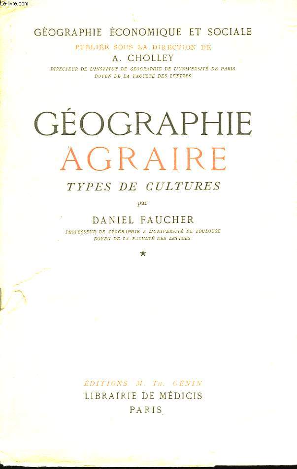 Gographie Agraire. Types de Cultures.