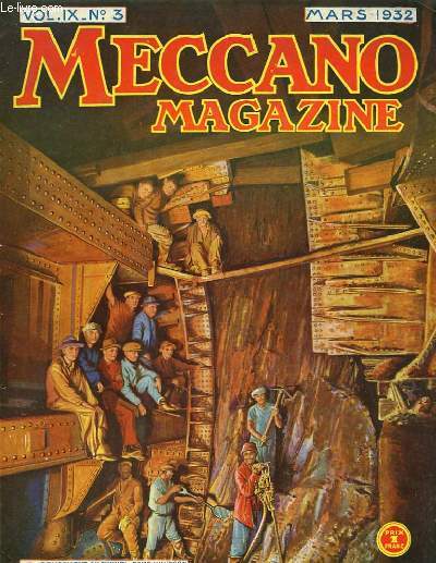 Meccano Magazine. Vol. IX n3 : Le creusement du tunnel sous l'Hudson.