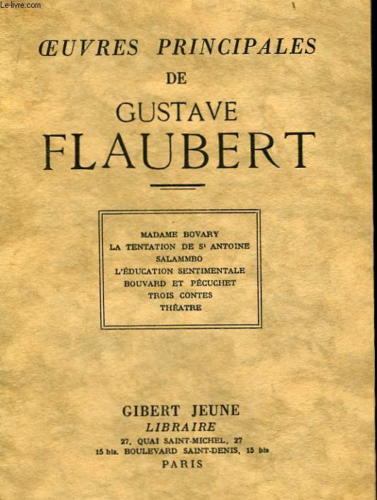 Oeuvres Principales de G. Flaubert