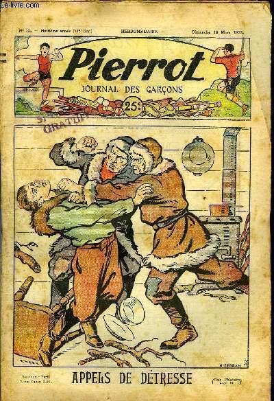 Pierrot n12, 8me anne (378me livr. ) : Appels de Dtresse .