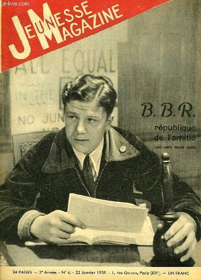 Jeunesse Magazine n4, 3me anne : B.B.R. rpublique de l'amiti.
