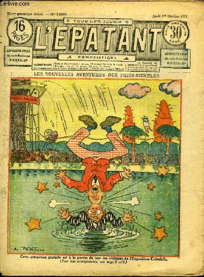 L'Epatant n1209, 24me anne : Les nouvelles aventures des Pieds Nickels.