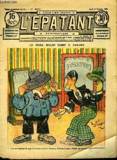 L'Epatant n1210, 24me anne : Le Pre Mulot vient  Paname.