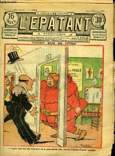 L'Epatant n1213, 24me anne : Ducabot rate son entre
