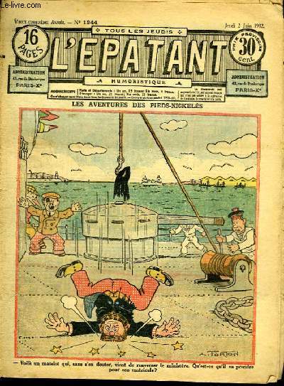 L'Epatant n1244, 25me anne : Les aventures des Pieds-Nickels.