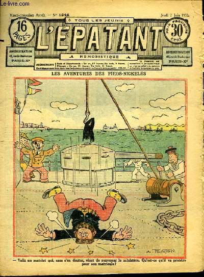 L'Epatant n1244, 25me anne : Les aventures des Pieds-Nickels.