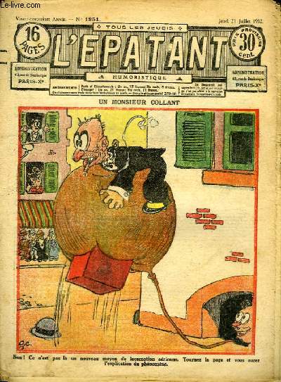 L'Epatant n1251, 25me anne : Un Monsieur Collant
