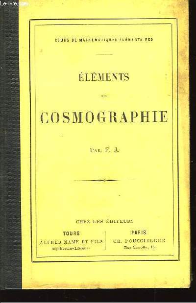 Elments de Cosmographie.