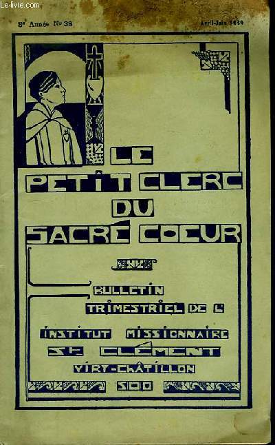Le Petit Clerc du Sacré Coeur n°38, 8ème année.