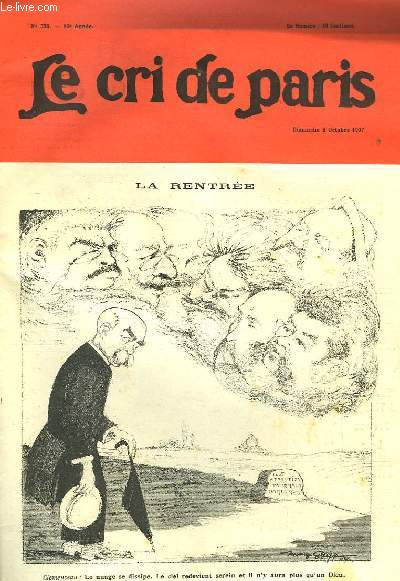 Le cri de Paris n558, 10me anne : La rentre.