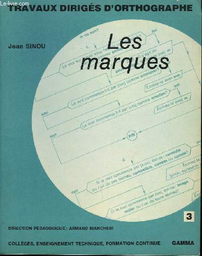 Travaux Dirigés d'Orthographe. 3ème partie : Les Marques.