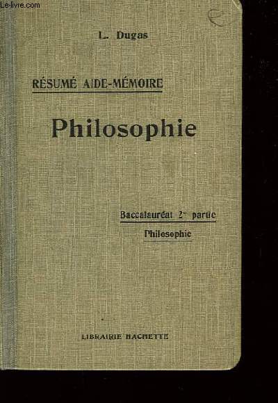 Rsum Aide-Mmoire. Philosophie.