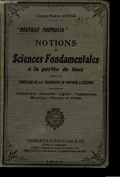 Notions de Sciences Fondamentales,  la porte de Tous.