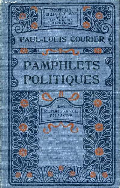 Pamphlets politiques et Lettres d'Italie.