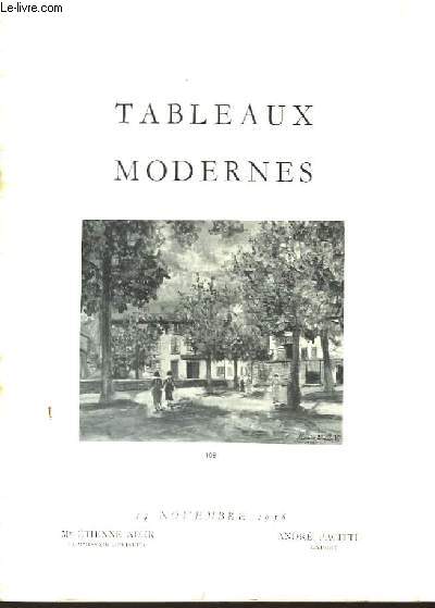 Tableaux Modernes.