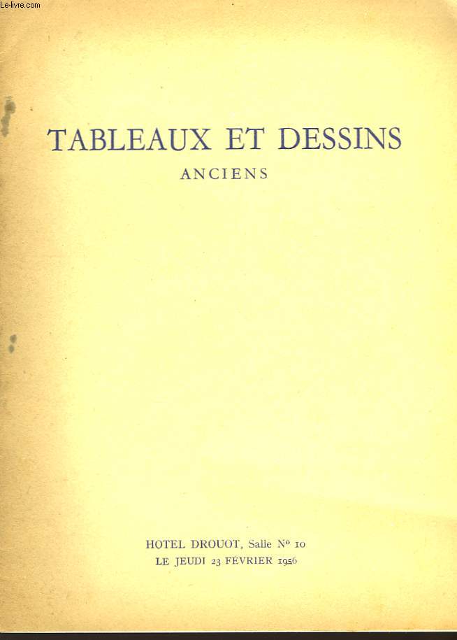 Tabelaux et Dessins Anciens.