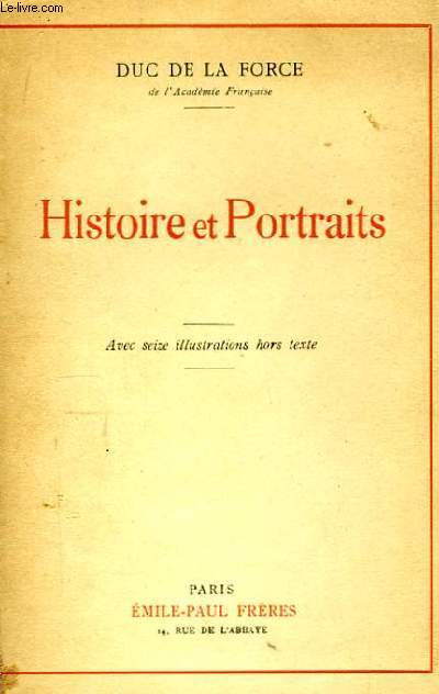 Histoire et Portraits.