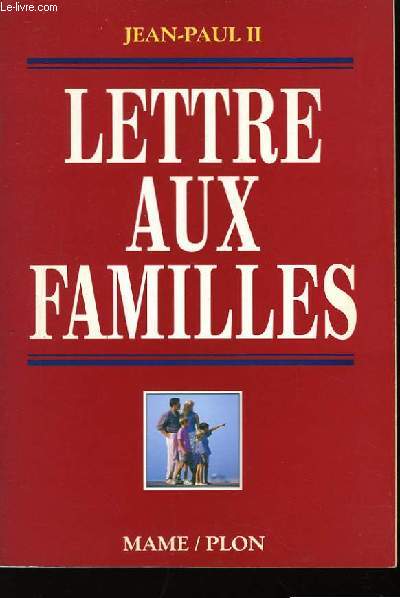 Lettre aux familles