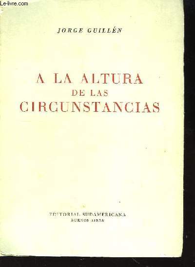 A la altura de la circunstancias.