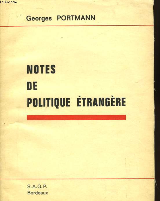 Notes de politique trangre.