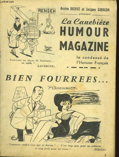 La Canebire. Humour Magazine.
