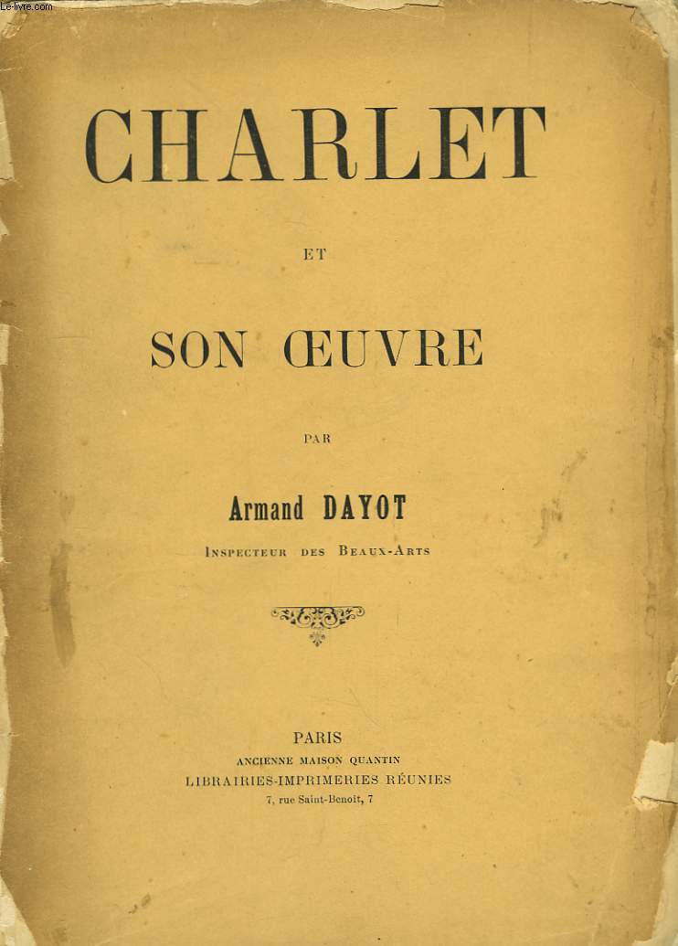 Charlet et son oeuvre.